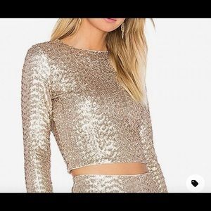 Alice + Oliva sequin top